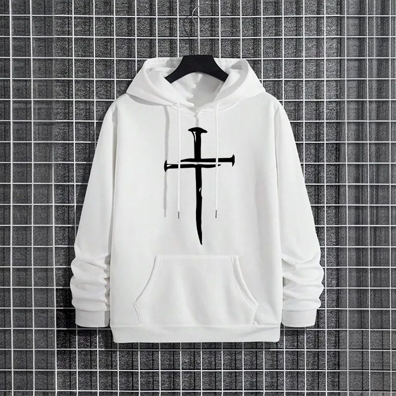 Cross Print Herren Casual Hood – Mens Fashion Winter 2025 Bewertung und Preis