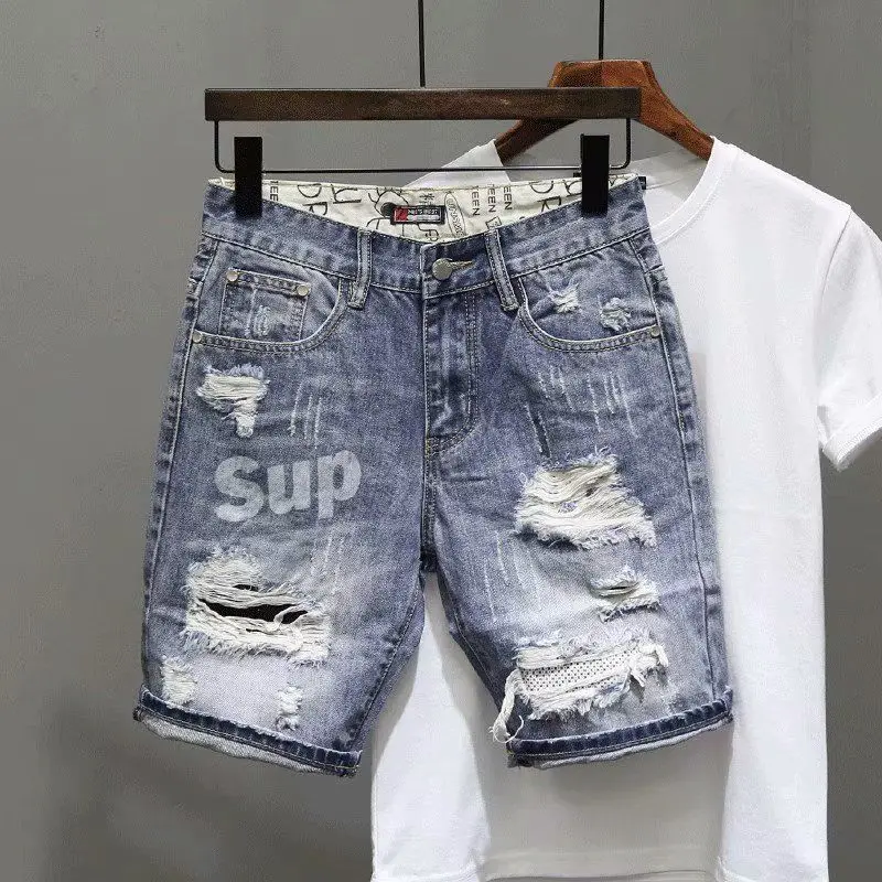 Herren kurze Jeans Hosen schwa – Men'S Fashion Trousers Bewertung und Preis