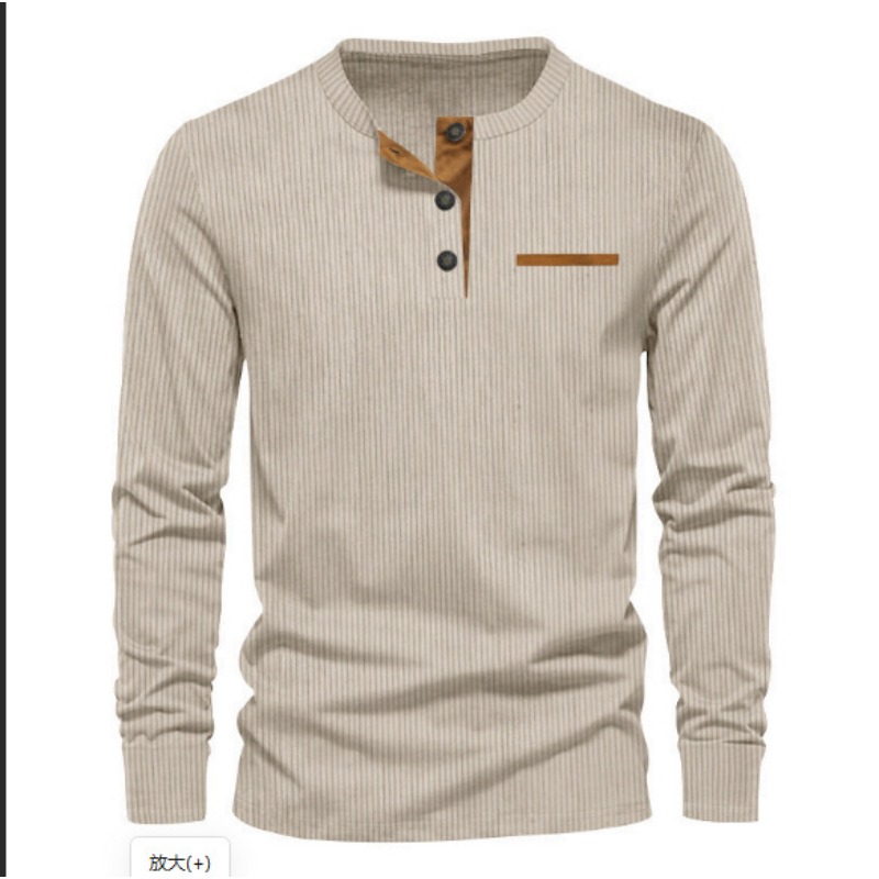 Herren-Cordhemd mit Henley-Aus – Mens Fashion Wear Bewertung und Preis